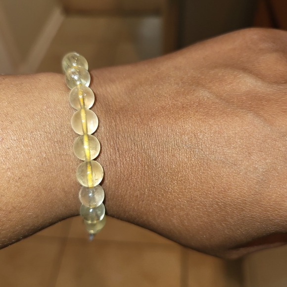 Lemon Citrine Beaded Bracelet - Picture 2 of 4
